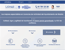 Tablet Screenshot of licmad.es